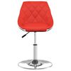 vidaXL Tabouret de bar Rouge et blanc Similicuir