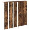 vidaXL Porte-manteau mural avec &eacute;tag&egrave;re Ch&ecirc;ne fum&eacute; 84 x 10 x 80 cm