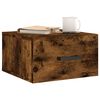 vidaXL Tables de chevet murales 2 pcs ch&ecirc;ne fum&eacute; 35x35x20 cm
