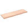 vidaXL Dessus de table bois massif non trait&eacute; bordure assortie