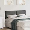 vidaXL T&ecirc;te de lit capitonn&eacute;e Blanc et gris clair 150 cm Pin massif