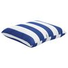 vidaXL Coussins d&eacute;coratifs lot de 4 Rayures bleues et blanches 60x60cm
