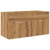 vidaXL Ensemble de meubles salle de bain 5 pcs bois d'ing&eacute;nierie
