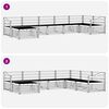 vidaXL Ensembles de canap&eacute;s 7 pcs Naturel Bois d'Acacia Massif