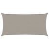 vidaXL Voile d'ombrage 160 g/m&sup2; rectangulaire gris clair 3x6 m PEHD