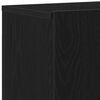 vidaXL Meuble TV Ch&ecirc;ne noir 80x30x41 cm Bois d'ing&eacute;nierie