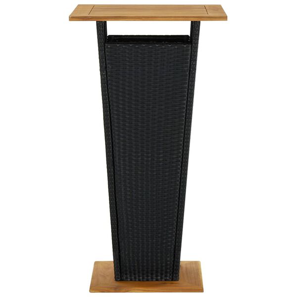 vidaXL Ensemble de bar de jardin 5 pcs Noir