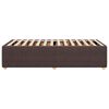 vidaXL Cadre de lit sans matelas marron fonc&eacute; 90x190 cm tissu