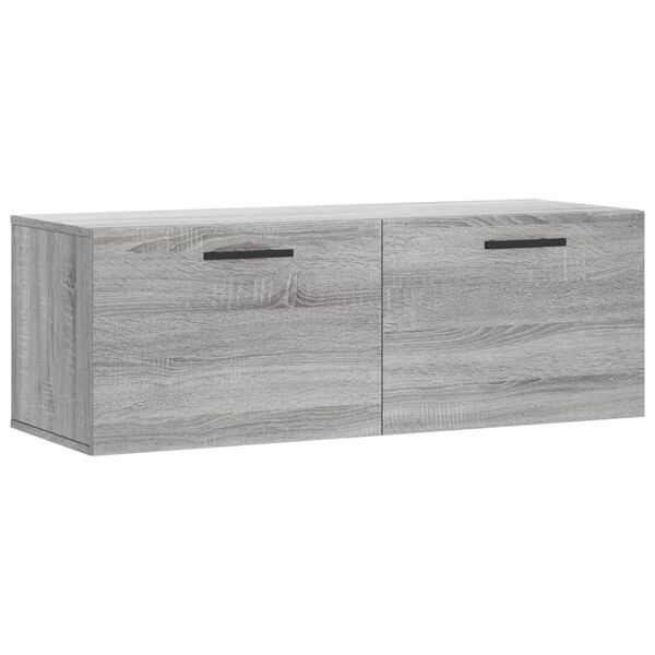 vidaXL Armoire murale sonoma gris 100x36,5x35 cm bois d'ing&eacute;nierie