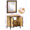 vidaXL Ensemble de meubles salle de bain 2 pcs fer et bois de manguier