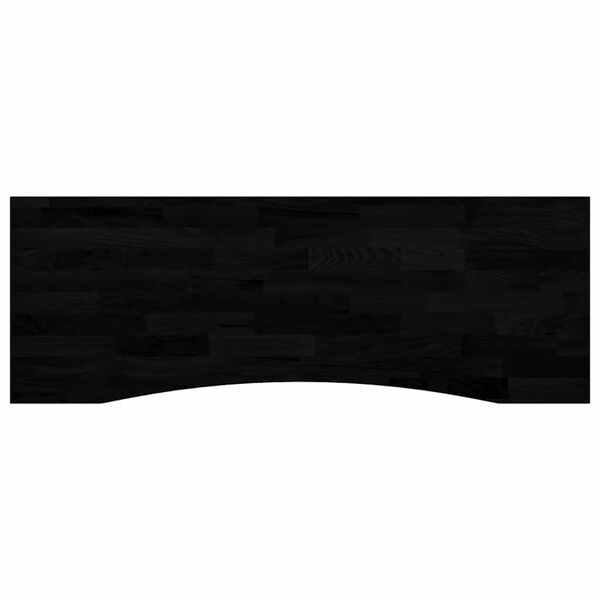 vidaXL Dessus de bureau marron fonc&eacute; bois ch&ecirc;ne massif rectangulaire