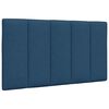 vidaXL Cadre de lit sans matelas Hanko bleu 90x190 cm tissu