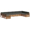 vidaXL Ensembles de canap&eacute;s 5 pc Naturel et Anthracite