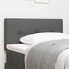 vidaXL T&ecirc;te de lit avec t&ecirc;te de lit Gris fonc&eacute; 90 cm Cuir synth&eacute;tique