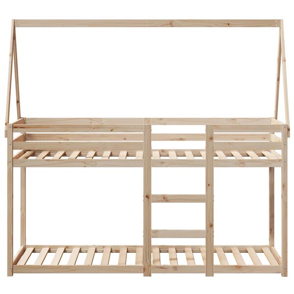 vidaXL Lit superpos&eacute; sans matelas 90x190 cm bois de pin massif