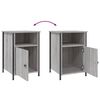 vidaXL Tables de chevet 2 pcs sonoma gris 40x42x60cm bois d'ingénierie