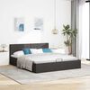 vidaXL Cadre de lit &agrave; rangement hydraulique sans matelas 180x200 cm