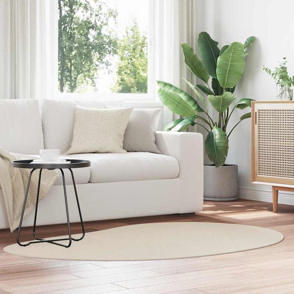vidaXL Tapis de surface HUARTE Beige 120 x 170 cm Polyester