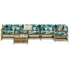 vidaXL Salon de jardin 7 pcs bois de pin impr&eacute;gn&eacute;
