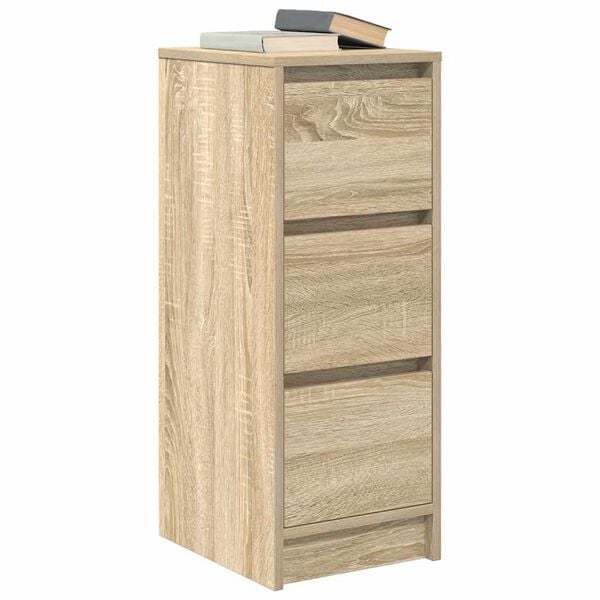 vidaXL Buffet chêne sonoma 29,5x34x76 cm bois d'ingénierie