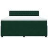 vidaXL Sommier &agrave; lattes de lit et matelas Vert fonc&eacute; 180x200cm Velours