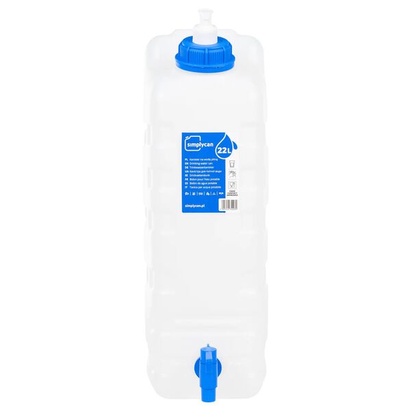 vidaXL Bidon d'eau avec robinet distributeur de savon 20 L plastique