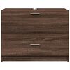 vidaXL Armoire d'&eacute;vier ch&ecirc;ne marron 78x37x59 cm bois d'ing&eacute;nierie