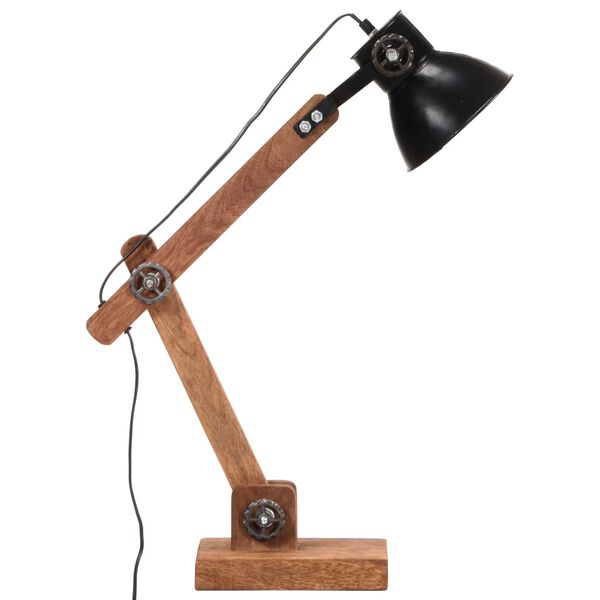 vidaXL Lampe de bureau industrielle Noir Rond 58x18x90 cm E27