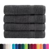 vidaXL Serviettes de douche de qualit&eacute; sup. SOLUND 4 pcs anthracite