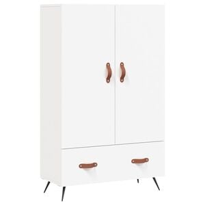 vidaXL Buffet haut blanc 69,5x31x115 cm bois d'ing&eacute;nierie
