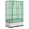 vidaXL Jardini&egrave;re sur&eacute;lev&eacute;e avec housse aspect rotin 80x40x138 cm
