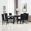 vidaXL Chaises &agrave; manger lot de 6 noir velours