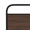vidaXL Cadre de lit en m&eacute;tal sans matelas ch&ecirc;ne marron 183x213 cm