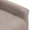 vidaXL Fauteuil de massage Taupe Tissu microfibre