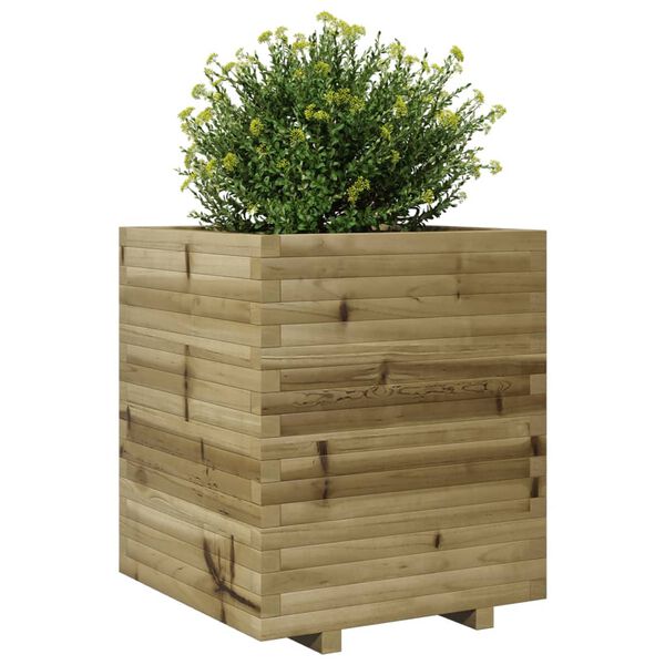 vidaXL Jardini&egrave;re 60x60x72 cm bois de pin impr&eacute;gn&eacute;
