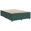 vidaXL Sommier &agrave; lattes de lit et matelas Vert fonc&eacute; 140x200cm Velours