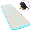 vidaXL Tapis gonflable de gymnastique avec pompe 300x100x10cm PVC Vert