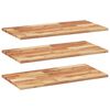 vidaXL &Eacute;tag&egrave;res flottantes 3 pcs 80x40x2 cm acacia massif &agrave; l'huile