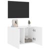 vidaXL Meuble TV mural blanc 60x30x41 cm