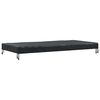 vidaXL Housse de Table Uni Noir 202 x 92 x 15 cm tissu