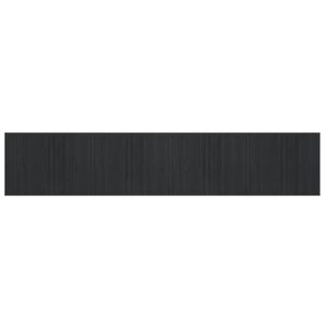 vidaXL Tapis rectangulaire gris 80x400 cm bambou