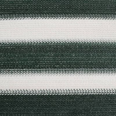 vidaXL Filet brise-vue vert et blanc 2x10 m PEHD 150 g/m²