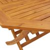 vidaXL Table pliable de jardin &Oslash;110x75 cm bois d'acacia solide