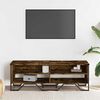 vidaXL Meuble TV ch&ecirc;ne fum&eacute; 122x34x41 cm bois d'ing&eacute;nierie