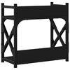 vidaXL Support d'imprimante 2 niveaux noir 40x20x40 cm