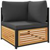 vidaXL Salon de jardin avec coussins 5 pcs Bois d'acacia solide