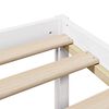 vidaXL Lit biblioth&egrave;que sans matelas blanc 140x190 cm bois pin massif