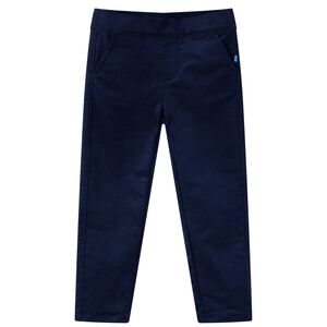Pantalons pour enfants bleu marine fonc&eacute; 116