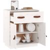 vidaXL Buffet Blanc 65,5x40x75 cm Bois massif de pin