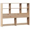 vidaXL Lit biblioth&egrave;que sans matelas 140x190 cm bois de pin massif